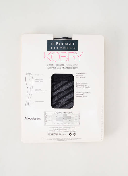 Collants noir LE BOURGET pour femme
