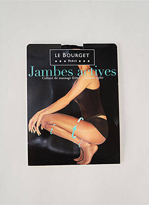 Collants stretch noir LE BOURGET femme