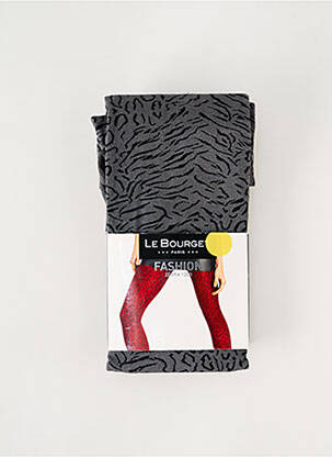 Collants imprimé fantaisie gris LE BOURGET femme