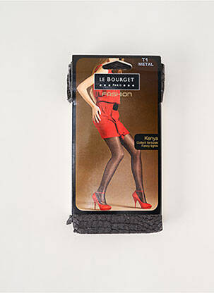 Collants imprimé fantaisie gris LE BOURGET femme