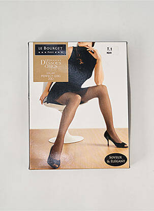 Collants stretch noir LE BOURGET femme