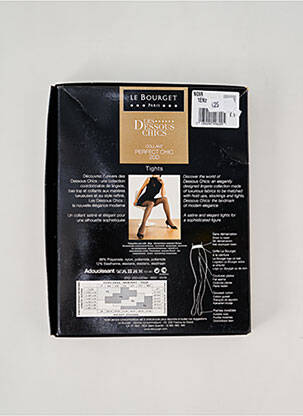 Collants stretch noir LE BOURGET femme