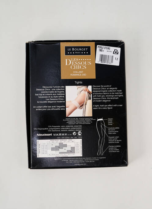 Collants blanc LE BOURGET pour femme