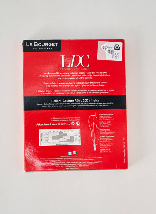 Collants noir LE BOURGET pour femme