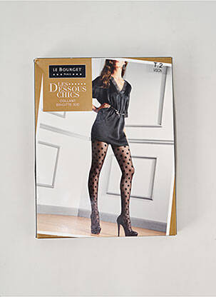 Collants imprimé pois marron LE BOURGET femme