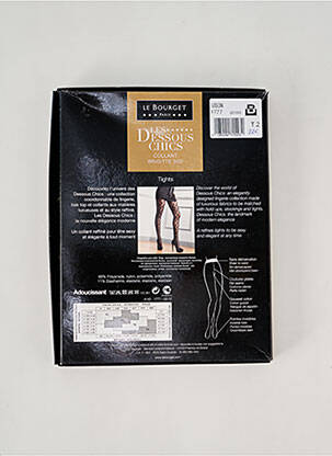 Collants imprimé pois marron LE BOURGET femme