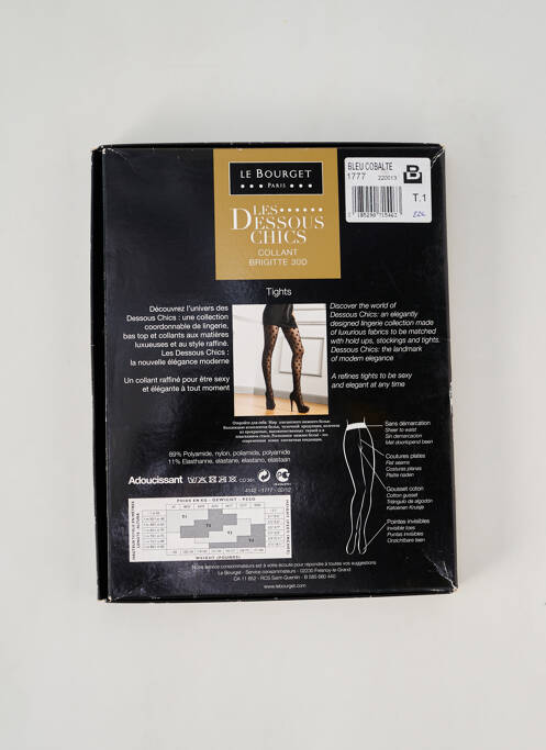 Collants bleu LE BOURGET pour femme