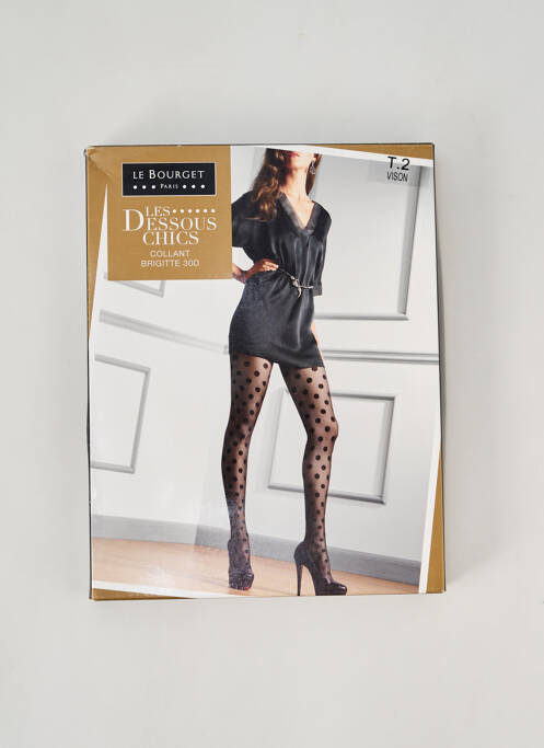 Collants marron LE BOURGET pour femme