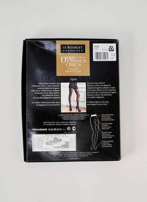 Collants marron LE BOURGET pour femme