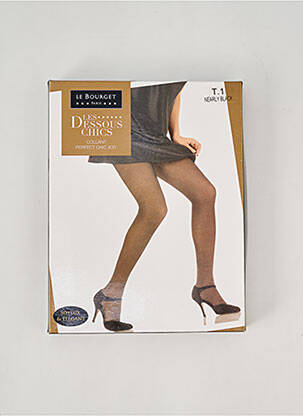 Collants stretch gris LE BOURGET femme