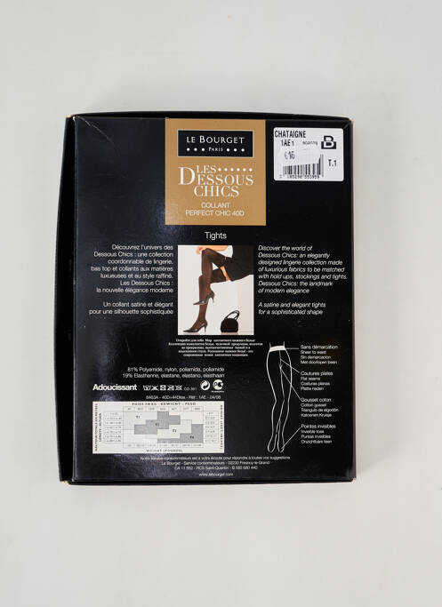 Collants marron LE BOURGET pour femme