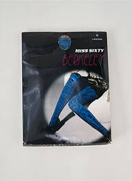 Collants imprimé fantaisie bleu MISS SIXTY femme