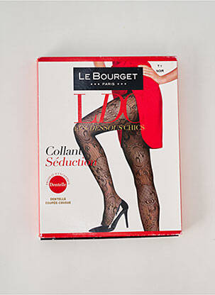 Collants stretch noir LE BOURGET femme