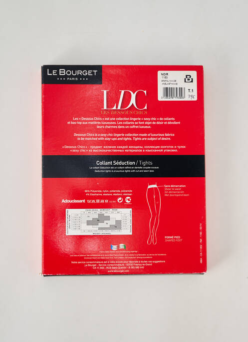 Collants noir LE BOURGET pour femme