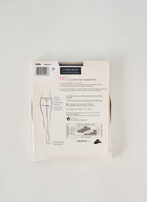 Collants noir LE BOURGET pour femme