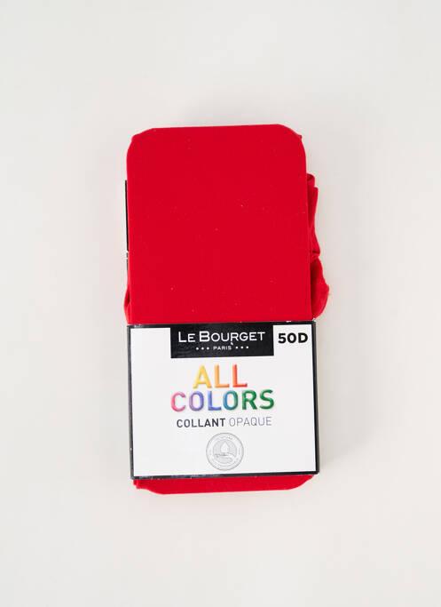 Collants rouge LE BOURGET pour femme