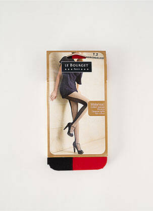 Collants imprimé fantaisie rouge LE BOURGET femme