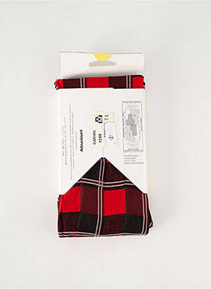 Collants imprimé fantaisie rouge LE BOURGET femme