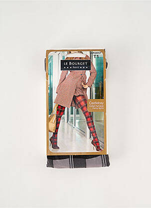 Collants imprimé fantaisie gris LE BOURGET femme