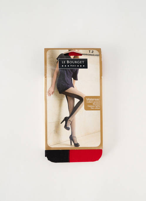 Collants rouge LE BOURGET pour femme
