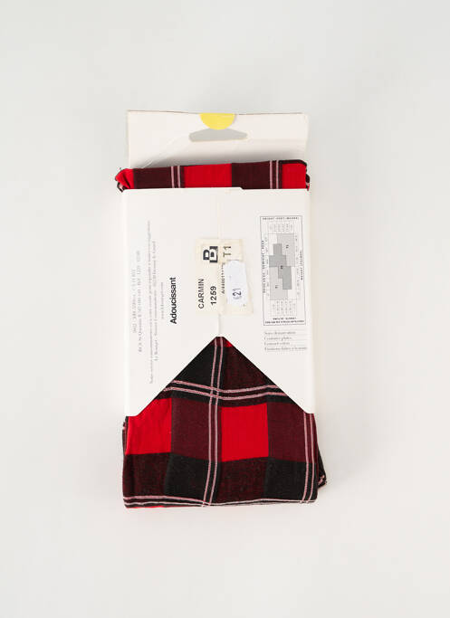 Collants rouge LE BOURGET pour femme