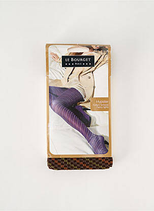 Collants imprimé fantaisie marron LE BOURGET femme