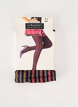Collants imprimé fantaisie noir LE BOURGET femme
