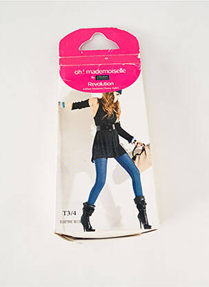 Collants stretch bleu LE BOURGET femme