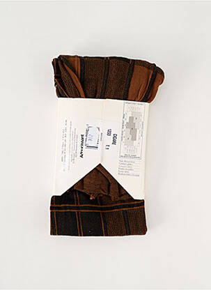 Collants imprimé fantaisie marron LE BOURGET femme