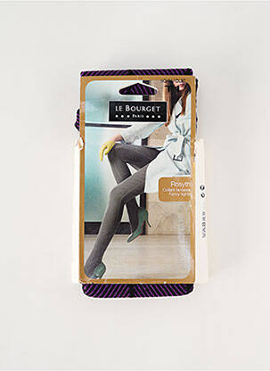 Collants imprimé fantaisie violet LE BOURGET femme