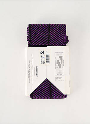 Collants imprimé fantaisie violet LE BOURGET femme