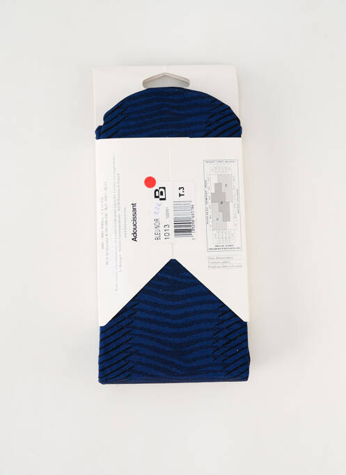 Collants stretch bleu LE BOURGET femme