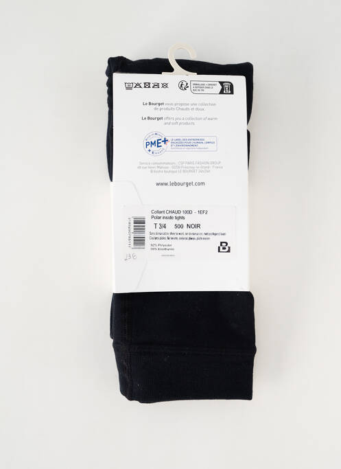 Collants noir LE BOURGET pour femme