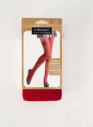 Collants stretch rouge LE BOURGET femme