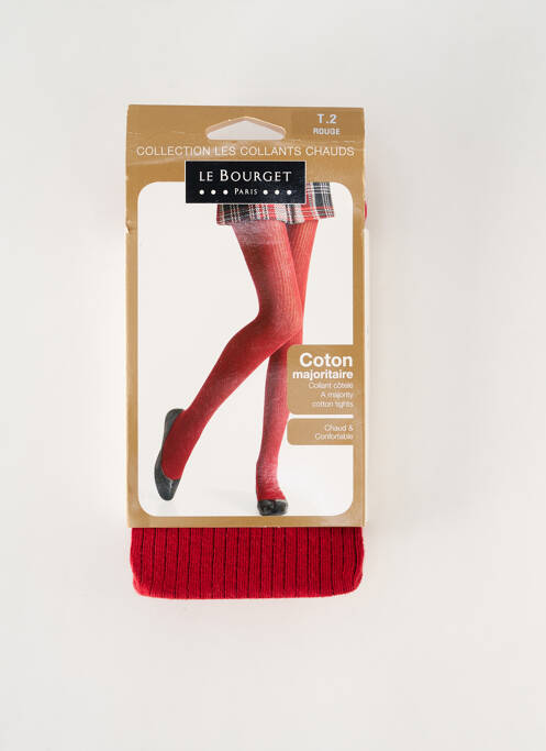 Collants rouge LE BOURGET pour femme
