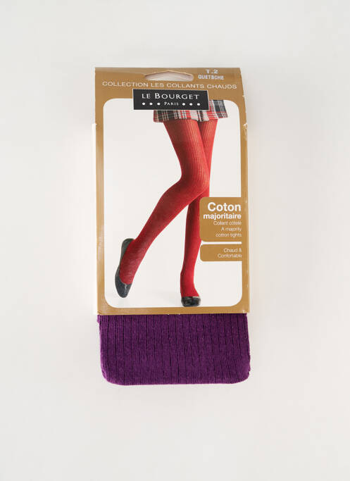 Collants violet LE BOURGET pour femme