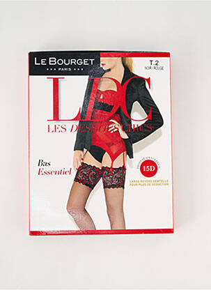 Bas stretch noir LE BOURGET femme