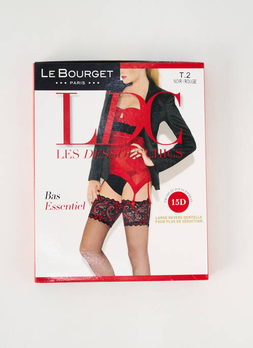 Bas noir LE BOURGET pour femme