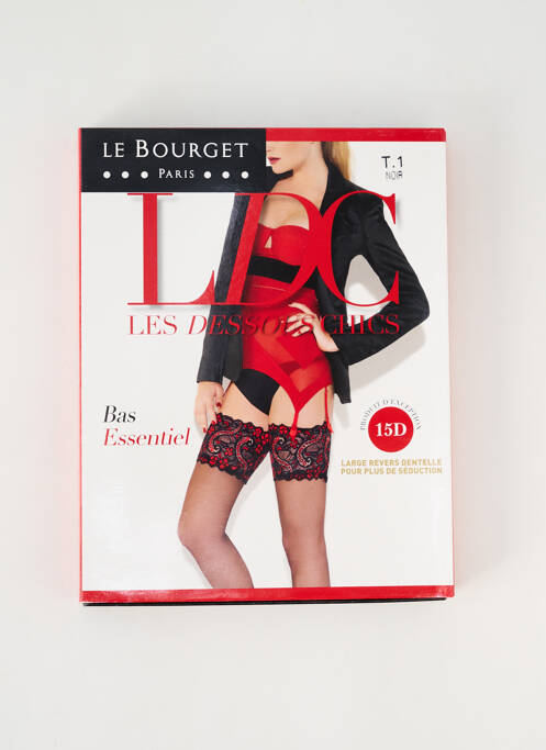 Bas noir LE BOURGET pour femme