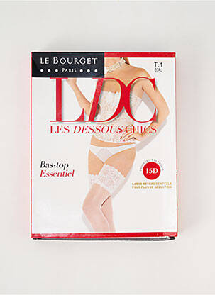 Bas stretch beige LE BOURGET femme