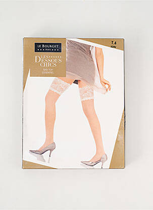 Bas stretch beige LE BOURGET femme
