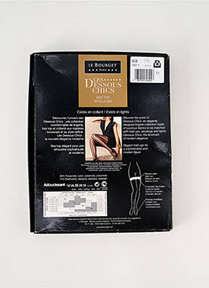 Bas imprimé fantaisie noir LE BOURGET femme