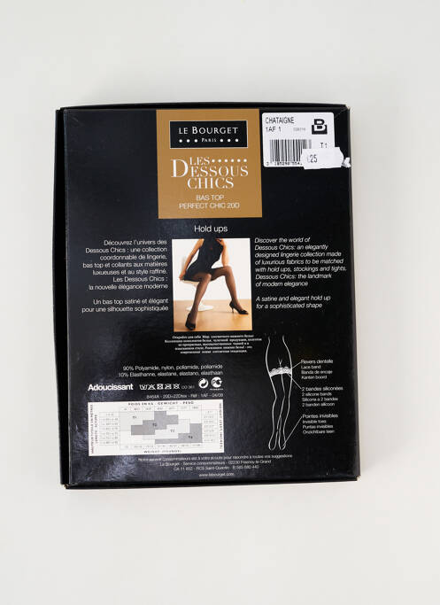 Bas marron LE BOURGET pour femme