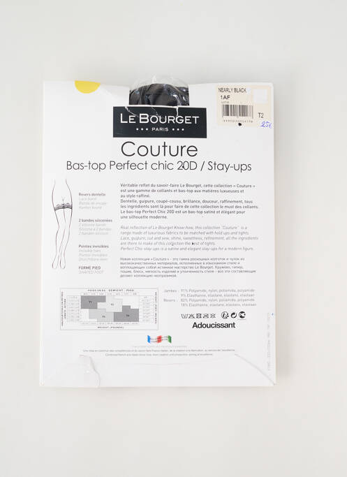 Bas gris LE BOURGET pour femme