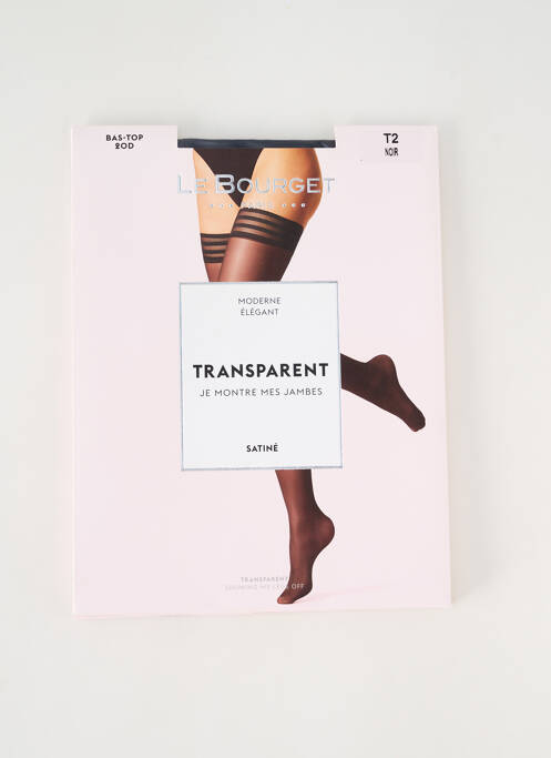 Bas noir LE BOURGET pour femme