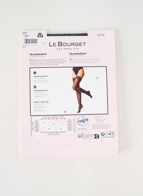 Bas noir LE BOURGET pour femme