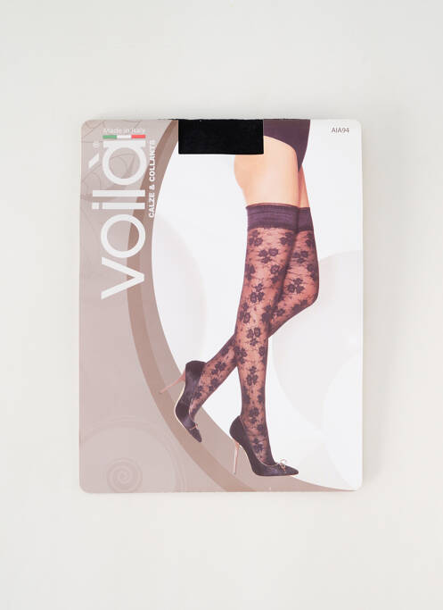 Bas noir VOILA pour femme