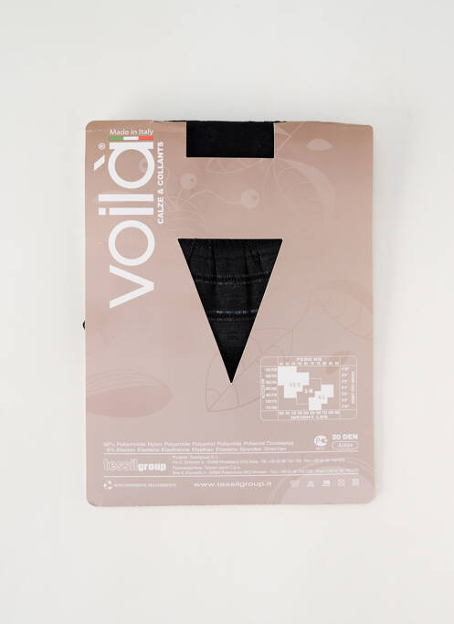 Bas noir VOILA pour femme