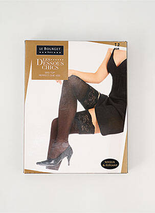 Bas stretch noir LE BOURGET femme