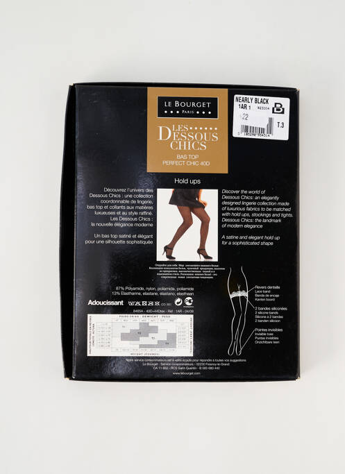 Bas gris LE BOURGET pour femme